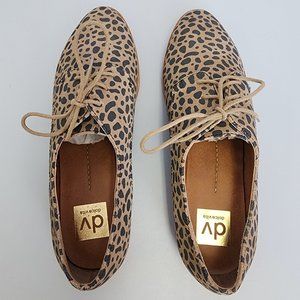Dolce Vita - Leopard Print - Suede Oxford Shoes [size 9] [Brand New]